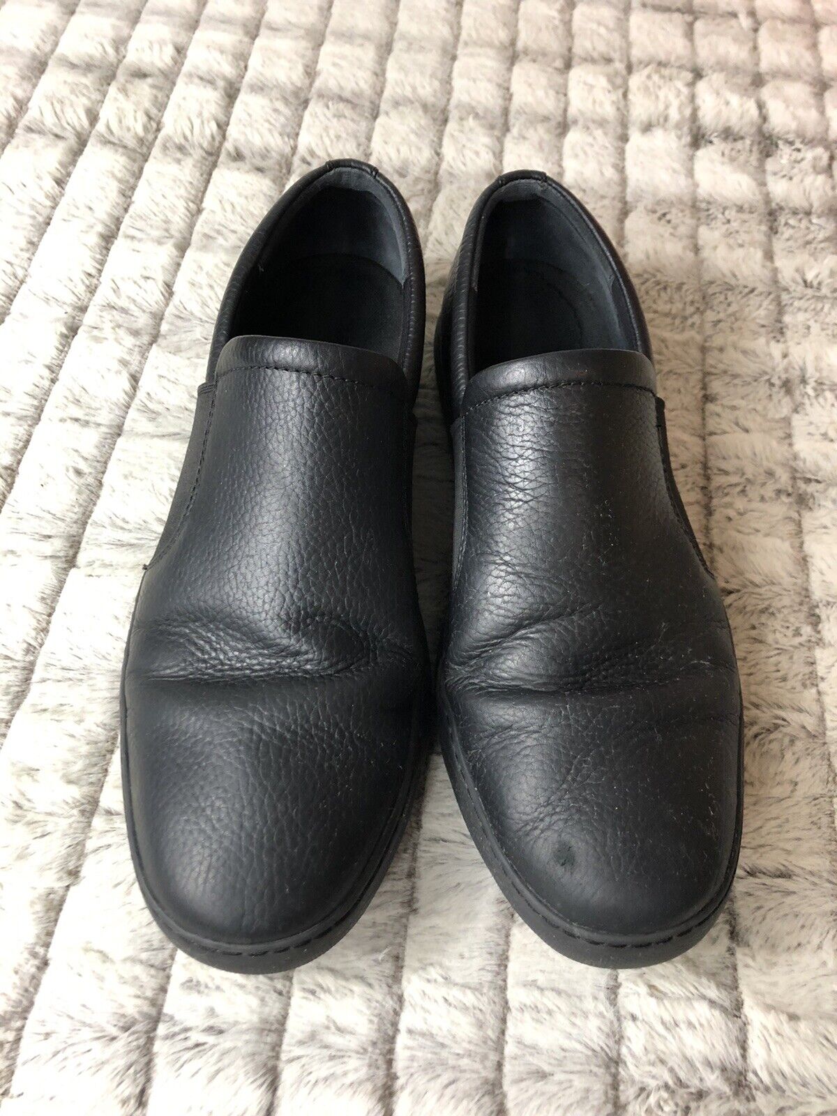 Men's Black Leather Fitflop Skate Shoes, Size 11