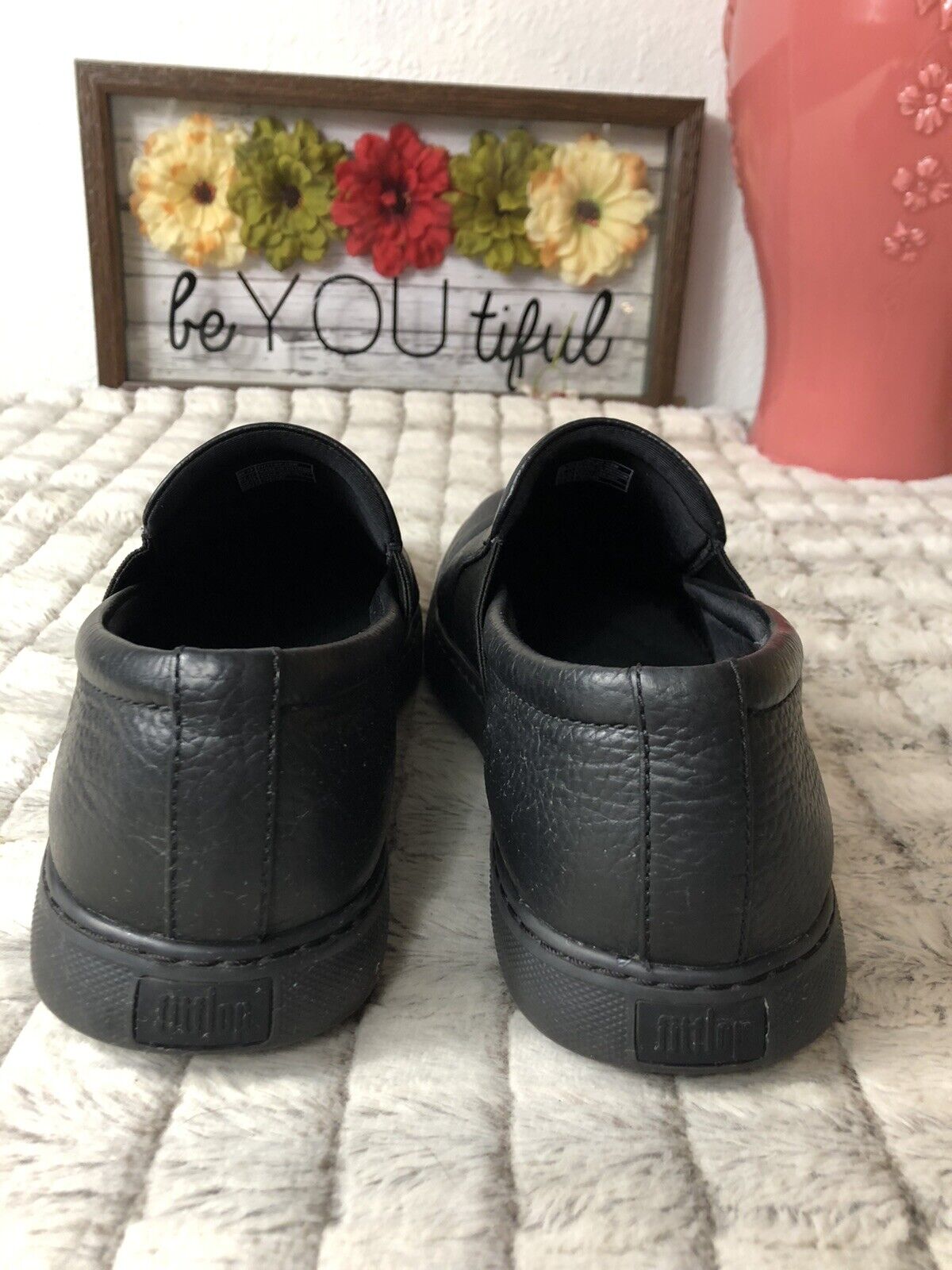 Men's Black Leather Fitflop Skate Shoes, Size 11