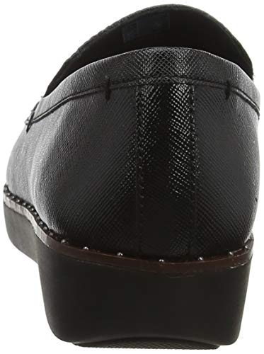 FitFlop Women's Petrina Patent Loafers, Black All Black 090, 36