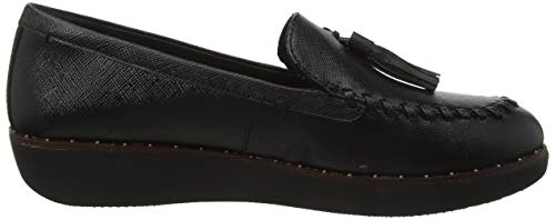 FitFlop Women's Petrina Patent Loafers, Black All Black 090, 36