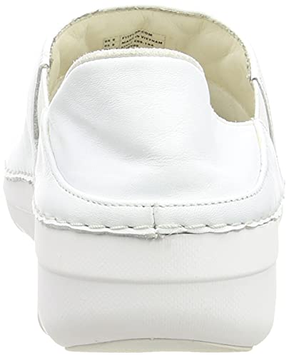 FitFlop Women's White Leather Loafer, size 5