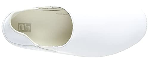 FitFlop Women's White Leather Loafer, size 5