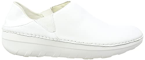 FitFlop Women's White Leather Loafer, size 5
