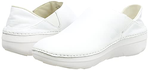 FitFlop Women's White Leather Loafer, size 5