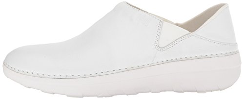 FitFlop Women's White Leather Loafer, size 5