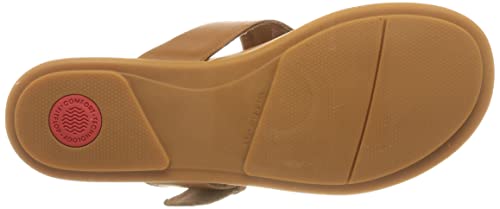 Gracie Buckle Leather Toe-Post Sandal, Size 9