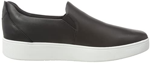 Black Leather Slip-On FitFlop Sneaker - Size 7