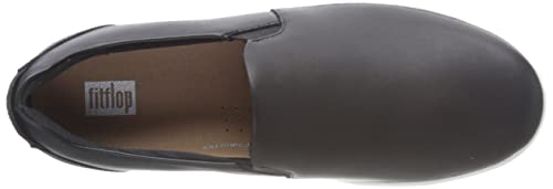 Black Leather Slip-On FitFlop Sneaker - Size 7