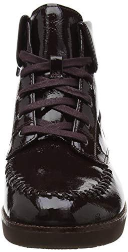Purple Berry Lace-Up FitFlop Ankle Boots, Women's 8