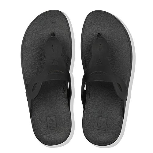 FitFlop Black Interlace Toe-Thongs for Girls (Size 6)