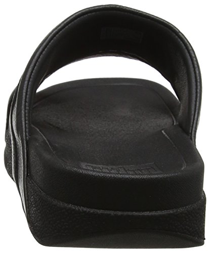 Black Leather Men's FitFlop Slide Sandal US 11