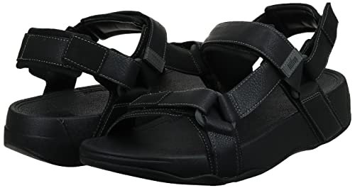 FitFlop Men's Ryker Sandal, Black, 11 M US