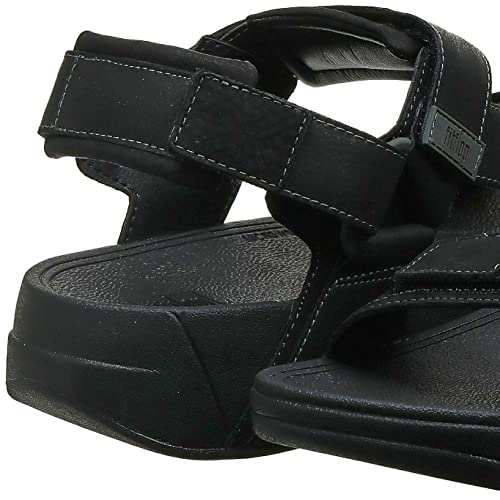 FitFlop Men's Ryker Sandal, Black, 11 M US