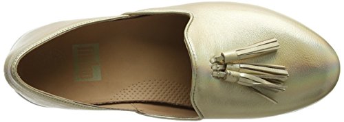 FitFlop Women's Loafers, Gold Gold Iridescent, 37