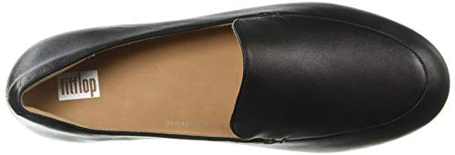 FitFlop Women's Lena Loafer Flat - Black, US 6
