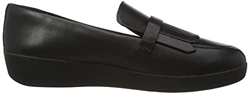 FitFlop Women's Loafer Flat, All Black, 9