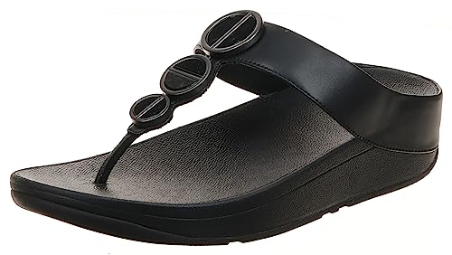 FitFlop™ Women's Metallic-Trim Toe-Post Sandal (Size 9)