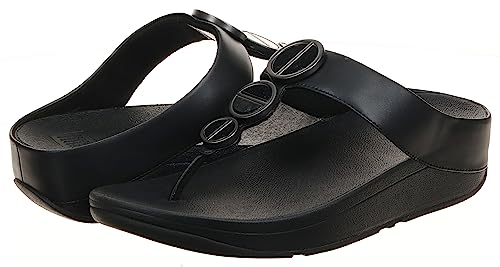 FitFlop™ Women's Metallic-Trim Toe-Post Sandal (Size 9)