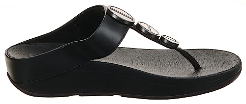 FitFlop™ Women's Metallic-Trim Toe-Post Sandal (Size 9)