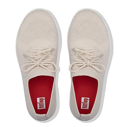 FitFlop womens SNEAKER, Stone, 7 US medium