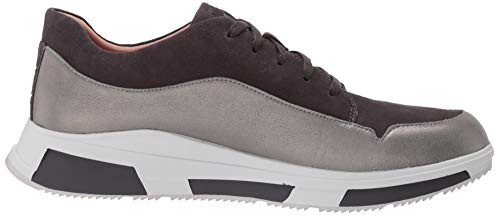 FitFlop Women's Freya Suede Sneakers, Grey, 5 M US