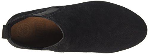 FitFlop Women's Chelsea Boots, Black Black Snake Embossed 394, 5