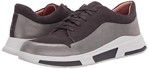 FitFlop Women's Freya Suede Sneakers, Grey, 5 M US
