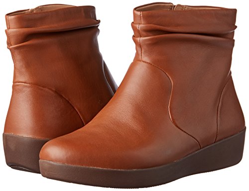 FitFlop Women's Ankle Boots, Brown Caramel 098, 5