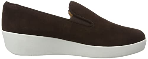 FitFlop Women's Sneaker, Chocolate Brown, 10