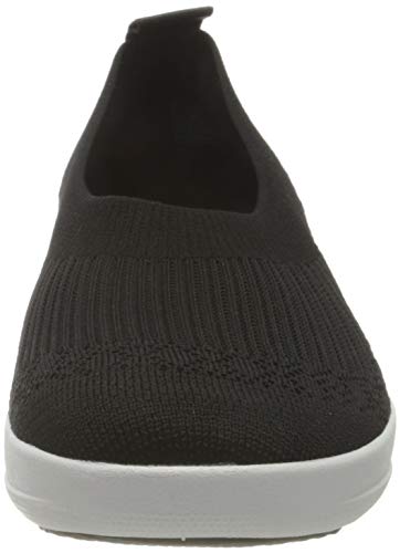 FitFlop Women's Closed Toe Ballet Flats, Black, 10