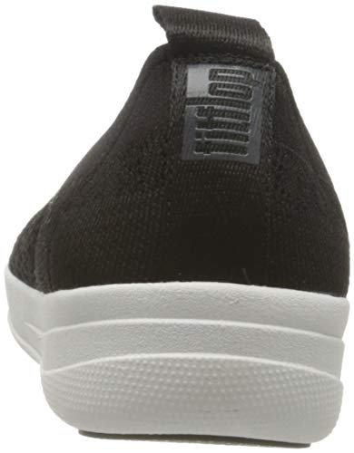 FitFlop Women's Closed Toe Ballet Flats, Black, 10