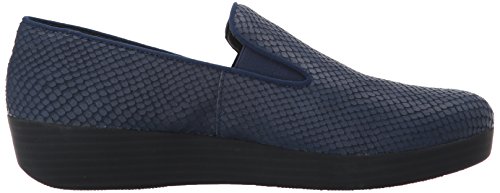 FitFlop Women's Superskate Loafer, Midnight Navy, 7 M US
