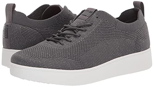 Women's Pewter Knit Rally Tennis Sneaker - FitFlop