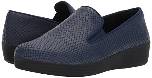 FitFlop Women's Superskate Loafer, Midnight Navy, 7 M US
