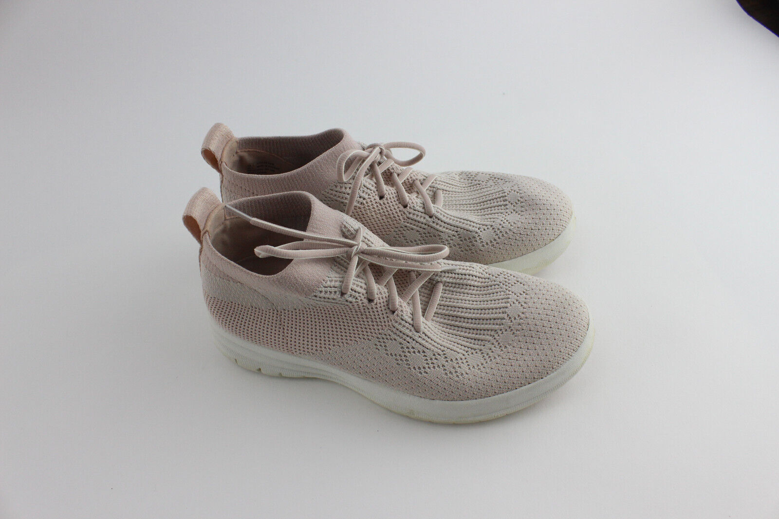 Pale Pink Fitflop Uberknit High Top Sneakers