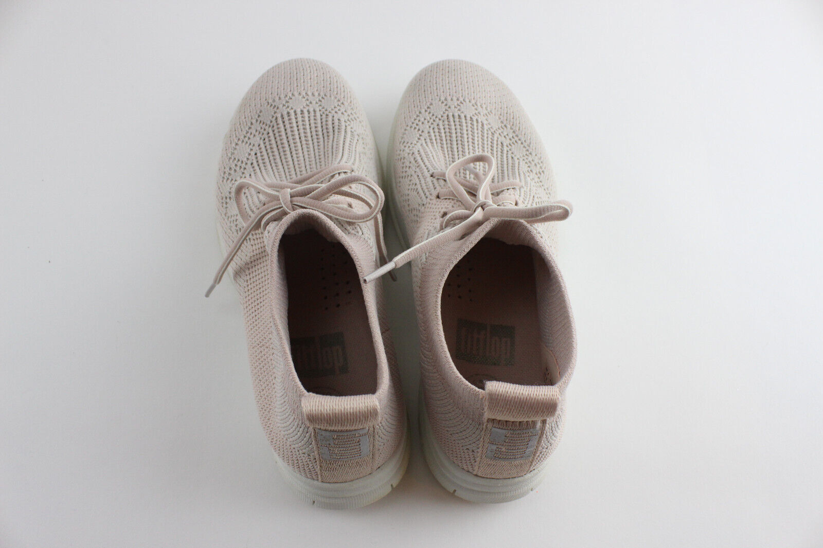 Pale Pink Fitflop Uberknit High Top Sneakers