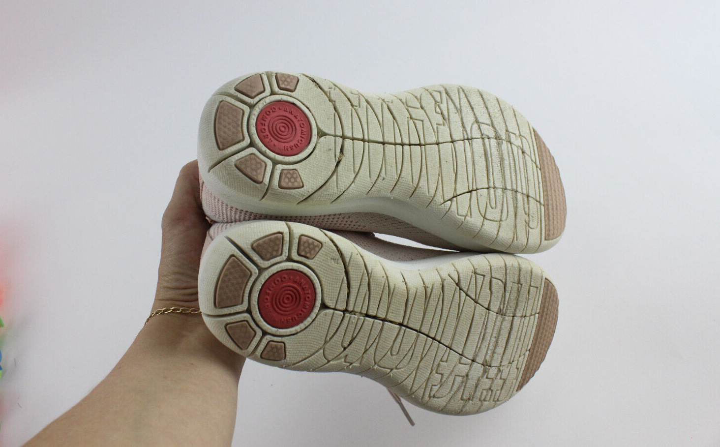 Pale Pink Fitflop Uberknit High Top Sneakers