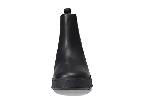 Women's All Black Flatform Chelsea Boots