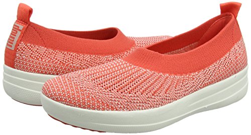 Hot Coral/Neon Blush FitFlop Ballet Flat - 8