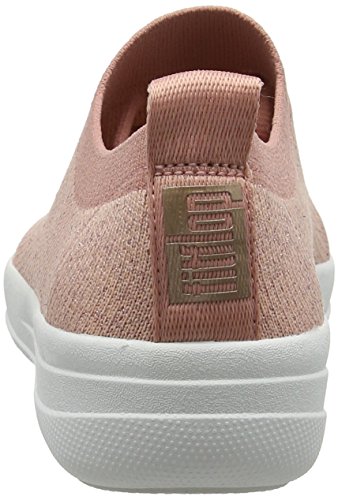 FitFlop Women's Low-Top Sneakers, Cream Silver, 6.5