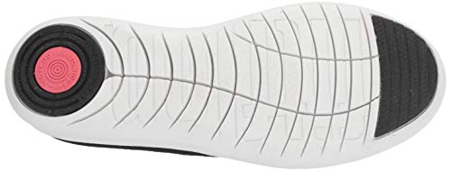 FitFlop Women's Uberknit Slip-ON Ballerina Ballet Flat, Black, 7 M US