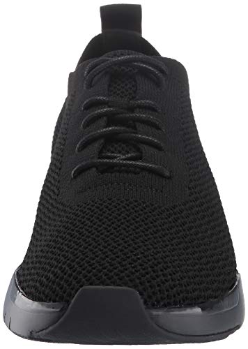 FitFlop Men's FLEXKNIT Sneaker, All Black, 8 M US