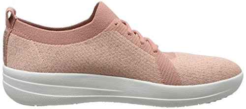 FitFlop Women's Low-Top Sneakers, Cream Silver, 6.5