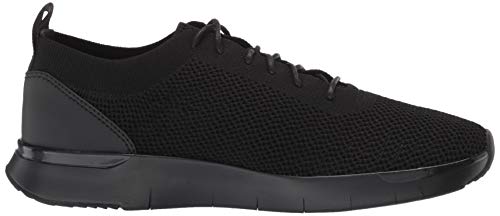 FitFlop Men's FLEXKNIT Sneaker, All Black, 10 M US