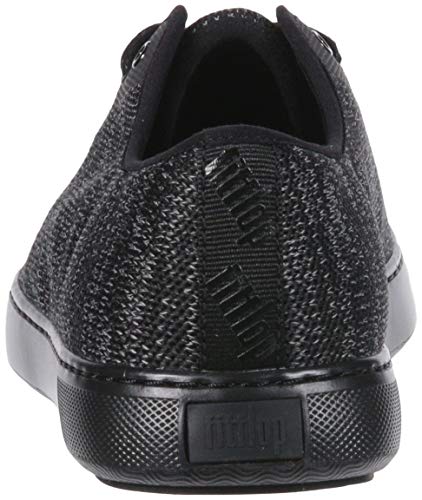 FitFlop Men's Christoph Knit Sneakers, Black, 10 M US