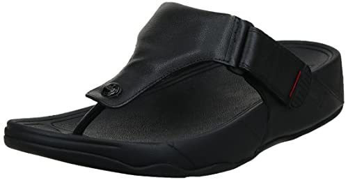 Men's All Black FitFlop Trakk II Flip Flop