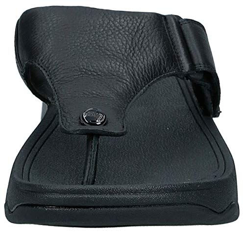 Men's All Black FitFlop Trakk II Flip Flop