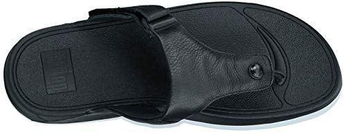 Men's All Black FitFlop Trakk II Flip Flop