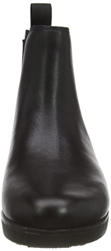 FitFlop Women's sumi Chelsea Boot Waterproof Leather, Black, 7