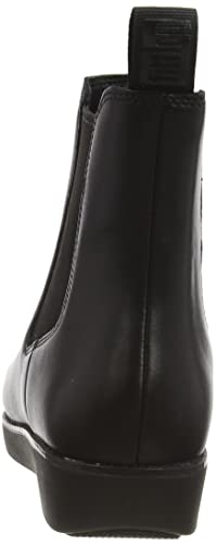 FitFlop Women's sumi Chelsea Boot Waterproof Leather, Black, 7